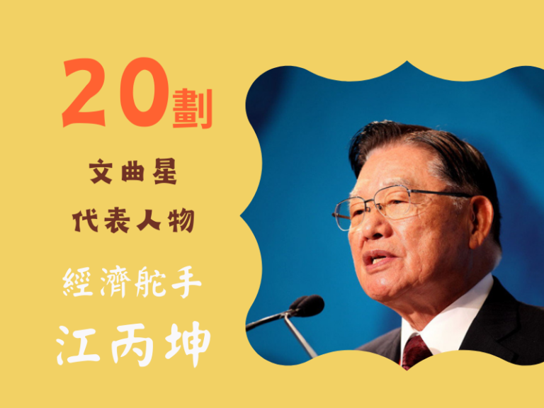 20文曲星--台灣經濟奇蹟的舵手—江丙坤